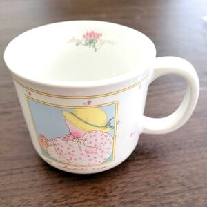 Vintage Rare Find Michel and Company Ceramic A Childs Cup Baby Girl and …